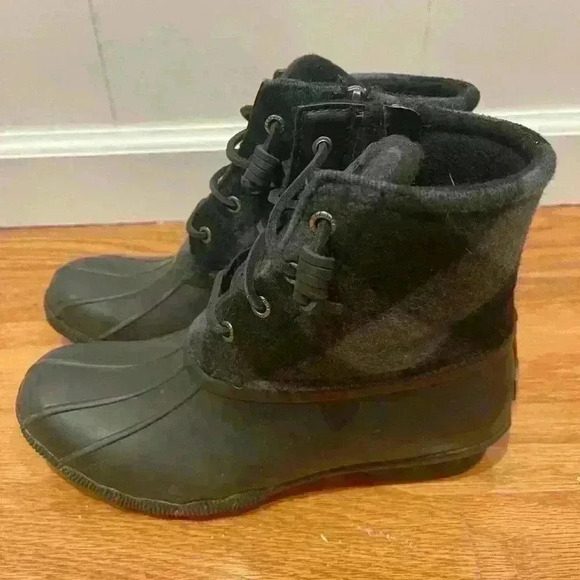 Sperry duck boot black womens size 7 - Picture 3 of 5